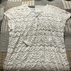 White Lace Swimsuit Cover